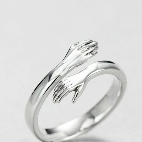 Love Hug Hands Open Ring - Picture 2 of 4